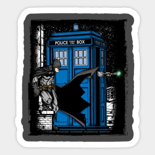 The Bat's Blue Box Sticker